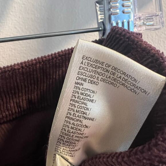 Pilcro Plum Purple The Icon Flare Corduroy Pants Size 31 - Picture 6 of 9